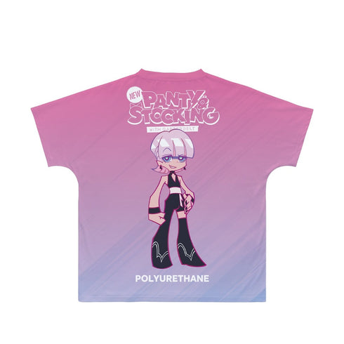 『New PANTY & STOCKING with GARTERBELT』ポリウレタン Ani-Art clear label フルグラフィックTシャツユニセックス【202609再販】