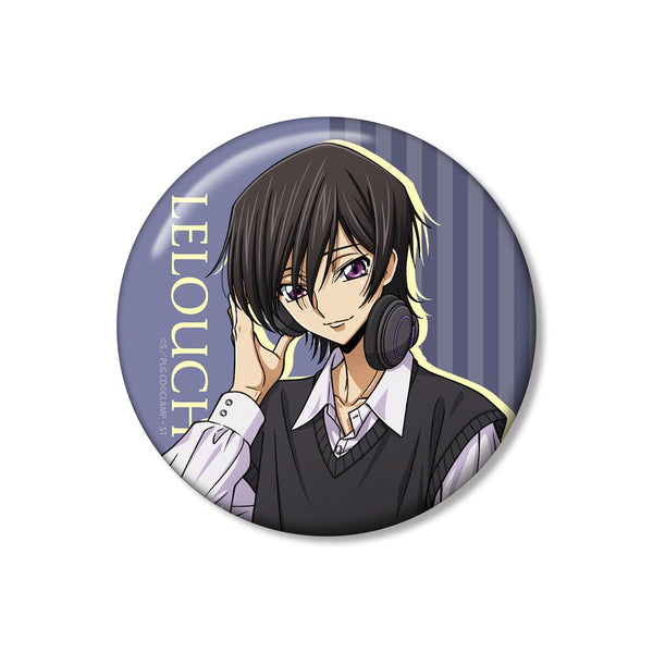 『コードギアス 反逆のルルーシュ』描き下ろし ルルーシュ 音楽ver. 100mm缶バッジ