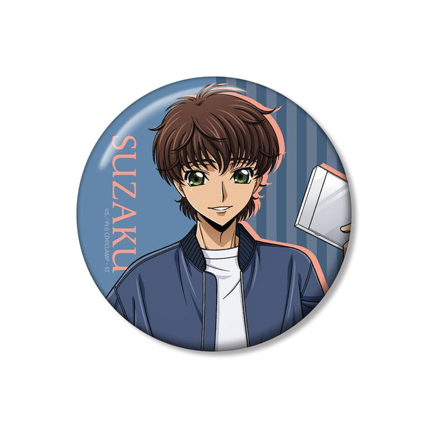 『コードギアス 反逆のルルーシュ』描き下ろし スザク 音楽ver. 100mm缶バッジ