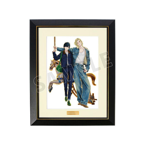 "Twilight Out of Focus" by Janome: Original Illustration of Hisashi Otomo & Mao Tsuchiya – Amusement Park Date Ver. A4 Character Fine Art Print