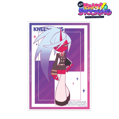 『New PANTY & STOCKING with GARTERBELT』ニーソックス Ani-Art clear label A3マット加工ポスター