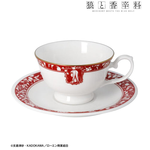 『狼と香辛料 MERCHANT MEETS THE WISE WOLF』ホロ ar-Unity カメオモチーフデザイン カップ&ソーサー