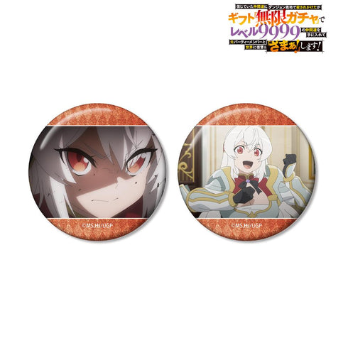 『無限ガチャ』ナズナ 場面写グリッター缶バッジ2個セット