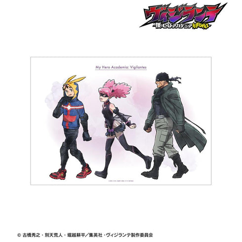 『ヴィジランテ –僕のヒーローアカデミア ILLEGALS-』描き下ろし ヴィジランテ 歩みver. A3マット加工ポスター