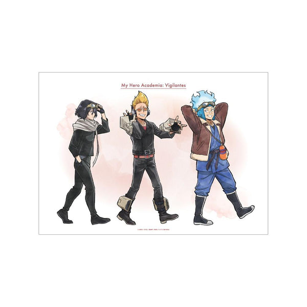 『ヴィジランテ –僕のヒーローアカデミア ILLEGALS-』描き下ろし 相澤消太・山田ひざし・白雲朧 歩みver. A3マット加工ポスター