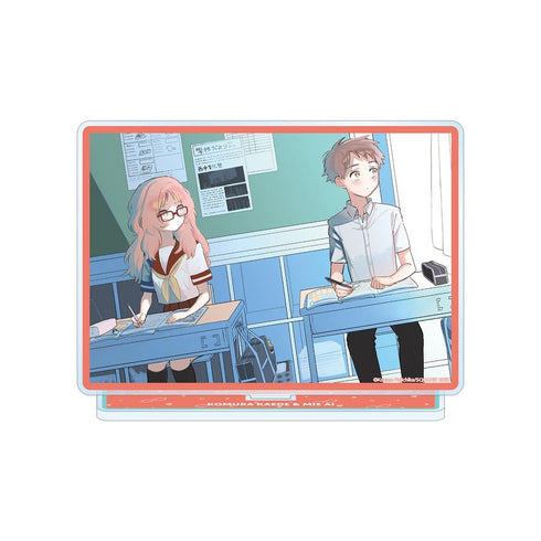 『好きな子がめがねを忘れた』小村楓&三重あい カラーイラスト BIGアクリルスタンド ver.B