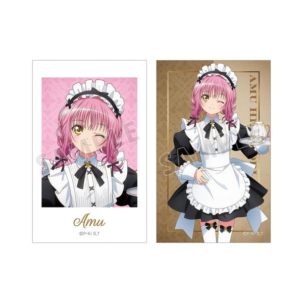 『しゅごキャラ!』描き下ろし 日奈森 あむ メイド&執事ver. イラストカード2枚セット
