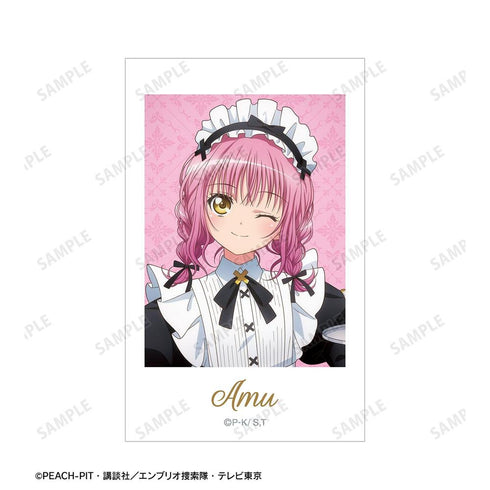 『しゅごキャラ!』描き下ろし 日奈森 あむ メイド&執事ver. イラストカード2枚セット