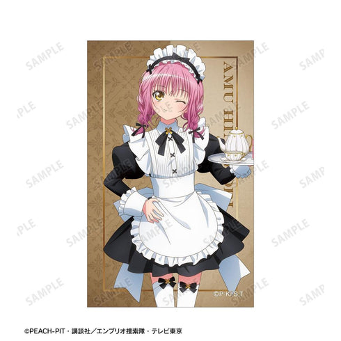 『しゅごキャラ!』描き下ろし 日奈森 あむ メイド&執事ver. イラストカード2枚セット