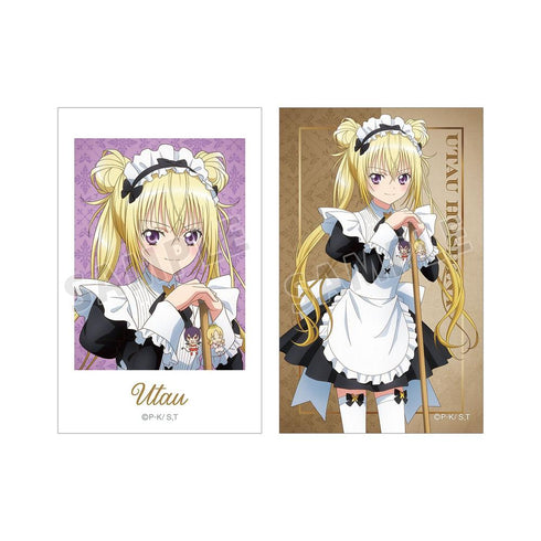 『しゅごキャラ!』描き下ろし ほしな 歌唄 メイド&執事ver. イラストカード2枚セット