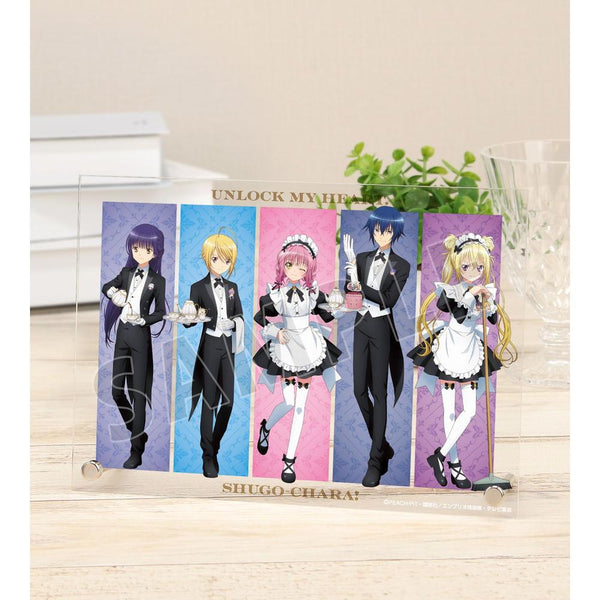 『しゅごキャラ!』描き下ろし 集合 メイド&執事ver. A5アクリルパネル