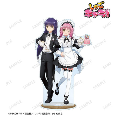 『しゅごキャラ!』描き下ろし 日奈森 あむ&藤咲 なぎひこ メイド&執事ver. BIGアクリルスタンド