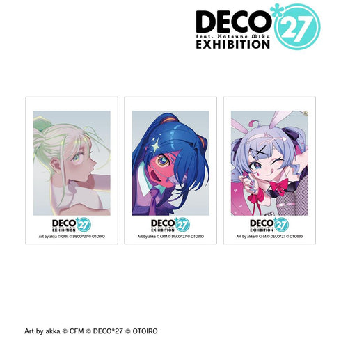 《DECO*27 feat.初音未来 EXHIBITION Produced by DECO*27 / OTOIRO》主视觉插画卡3张套装 ver.A