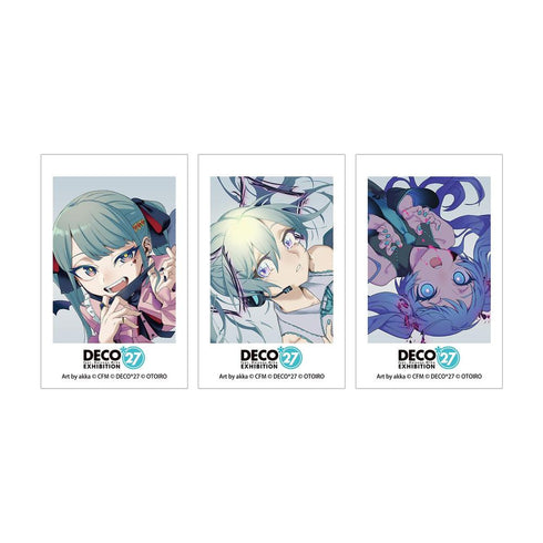 《DECO*27 feat.初音未来 EXHIBITION Produced by DECO*27 / OTOIRO》主视觉插画卡3张套装 ver.B