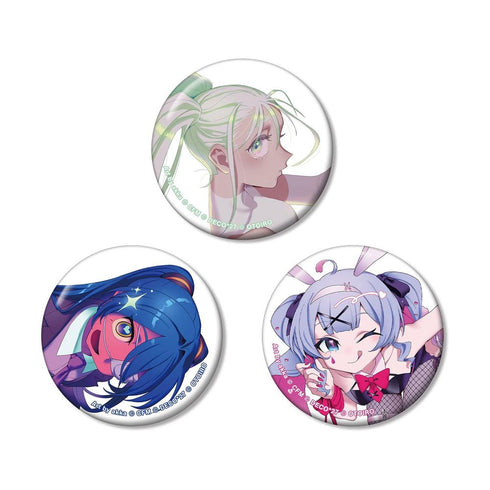 《DECO*27 feat. 初音未來 EXHIBITION Produced by DECO*27 / OTOIRO》主視覺圖 徽章3入組 ver.A