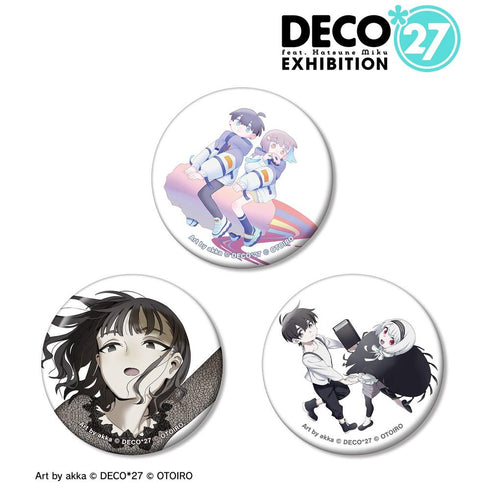 《DECO*27 feat.初音未来 EXHIBITION Produced by DECO*27 / OTOIRO》主视觉图 徽章3枚套装 ver.C