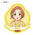 《偶像大師 灰姑娘女孩》全新繪製 蕾絲和服版 造型剪裁貼紙(單位/盒)