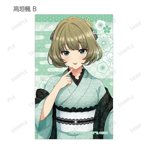 《偶像大師 灰姑娘女孩》全新繪製 蕾絲和服版 收藏插畫卡(單位/盒)