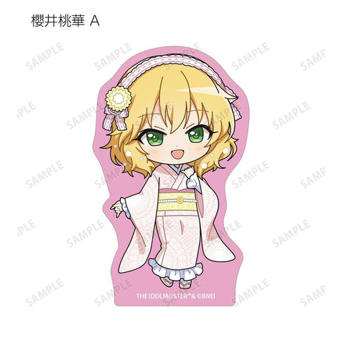 《偶像大師 灰姑娘女孩》收藏卡 迷你角色 蕾絲和服版 模切貼紙(單位/盒)