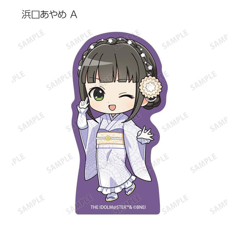 《偶像大師 灰姑娘女孩》收藏卡 迷你角色 蕾絲和服版 模切貼紙(單位/盒)