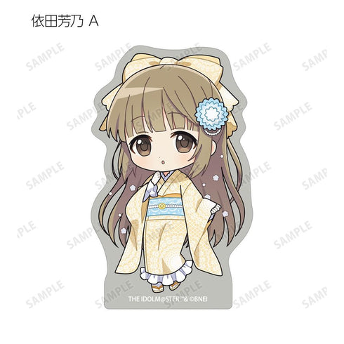 《偶像大師 灰姑娘女孩》收藏卡 迷你角色 蕾絲和服版 模切貼紙(單位/盒)