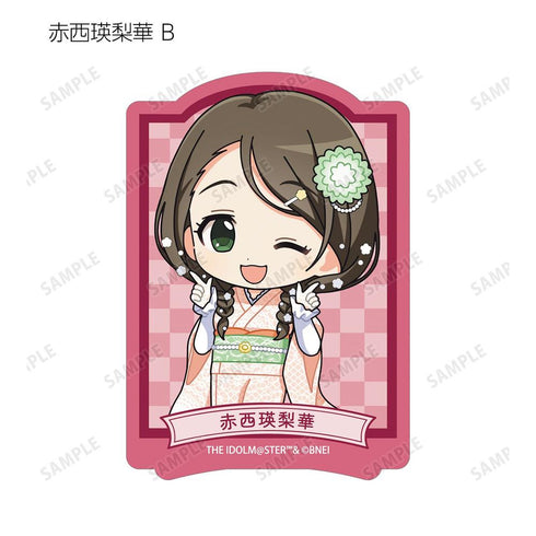《偶像大師 灰姑娘女孩》收藏卡 迷你角色 蕾絲和服版 模切貼紙(單位/盒)
