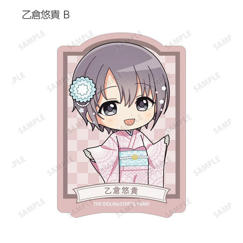 《偶像大師 灰姑娘女孩》收藏卡 迷你角色 蕾絲和服版 模切貼紙(單位/盒)