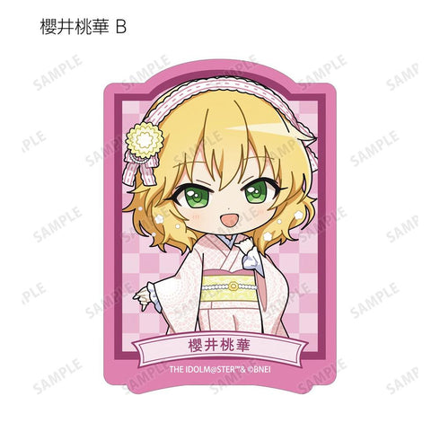 《偶像大師 灰姑娘女孩》收藏卡 迷你角色 蕾絲和服版 模切貼紙(單位/盒)