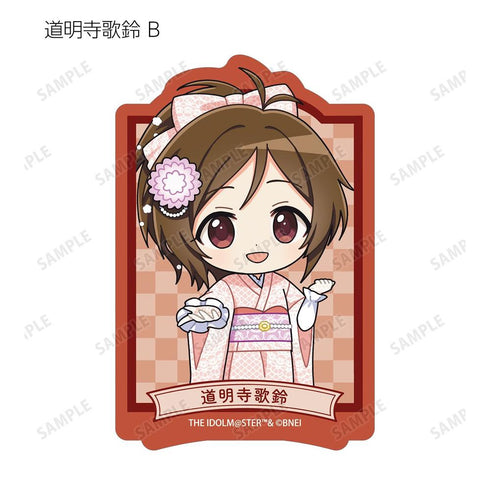 《偶像大師 灰姑娘女孩》收藏卡 迷你角色 蕾絲和服版 模切貼紙(單位/盒)