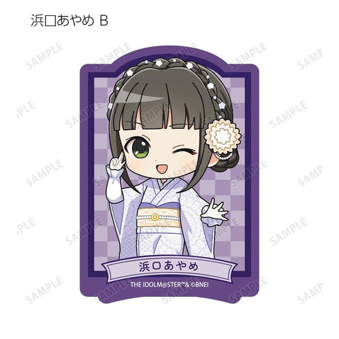 《偶像大師 灰姑娘女孩》收藏卡 迷你角色 蕾絲和服版 模切貼紙(單位/盒)