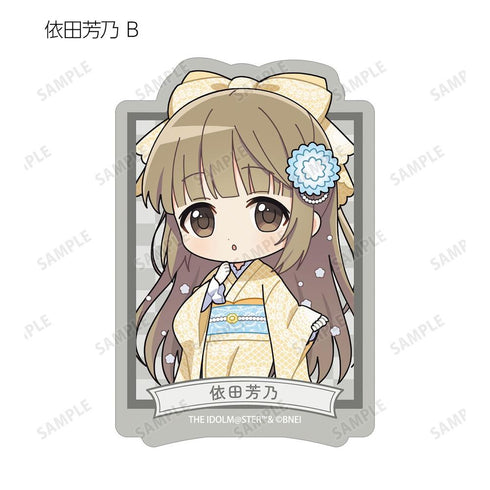 《偶像大師 灰姑娘女孩》收藏卡 迷你角色 蕾絲和服版 模切貼紙(單位/盒)