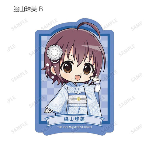 《偶像大師 灰姑娘女孩》收藏卡 迷你角色 蕾絲和服版 模切貼紙(單位/盒)