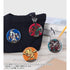 "Yu-Gi-Oh! Duel Monsters GX" E·HERO Flame Wingman Toon World Style Deformed 3-Way Pin Badge