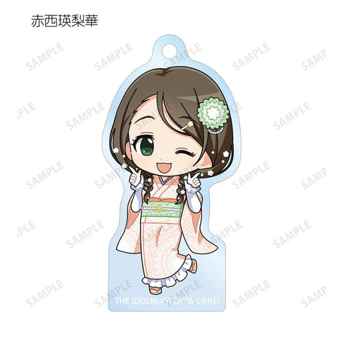 《偶像大師 灰姑娘女孩》收藏卡 迷你角色 蕾絲和服版 壓克力鑰匙圈(單位/盒)