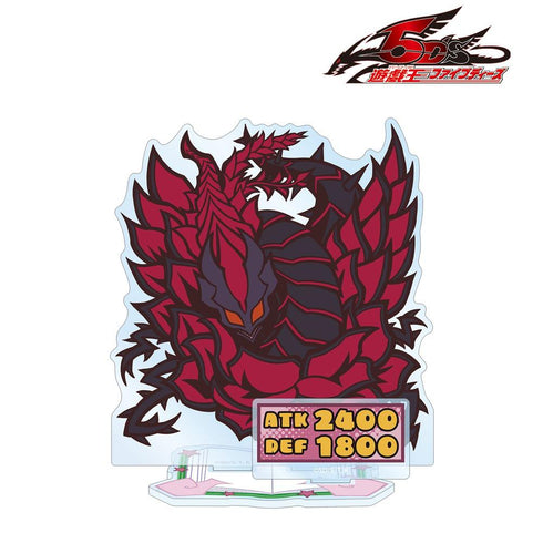 《遊戲王5D's》黑玫瑰龍 卡通世界風格 變形版 附配件 BIG 壓克力立牌