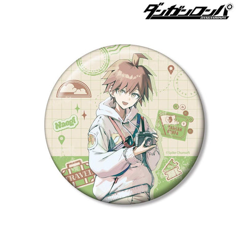 "Danganronpa Series" - Maki's Illustration: Makoto Naegi in Casual Clothes on Vacation Ver. 100mm Pin Badge