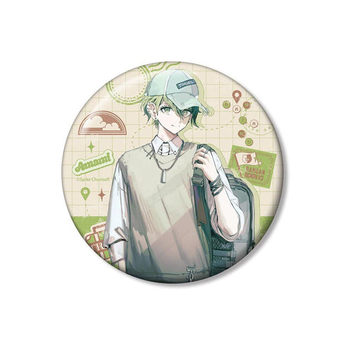 『ダンガンロンパシリーズ』緜さんイラスト 天海蘭太郎 私服で旅行ver. 100mm缶バッジ