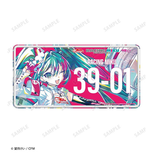 『初音ミク GTプロジェクト』レーシングミク 2025Ver. Ani-Art ナンバープレート風アルミプレート
