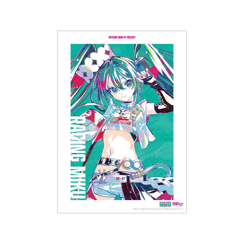『初音ミク GTプロジェクト』レーシングミク 2025Ver. Ani-Art A3マット加工ポスター ver.A