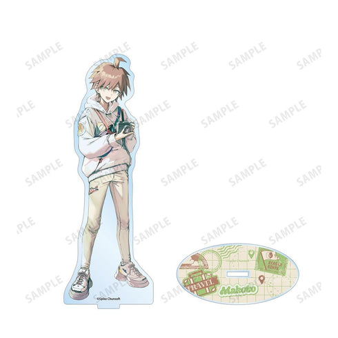 "Danganronpa Series" - Maki's Illustration: Makoto Naegi in Casual Clothes - Travel Version BIG Acrylic Stand