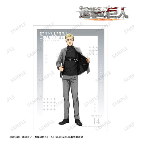 『進撃の巨人』描き下ろし エルヴィン ハーネススタイルver. A3マット加工ポスター