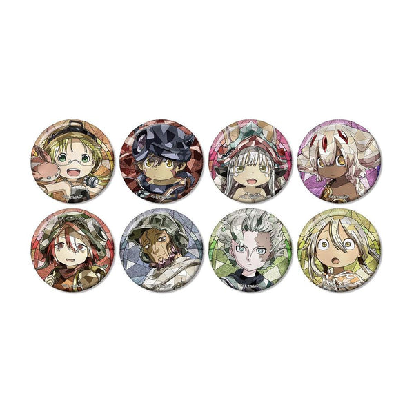 "Made in Abyss: The Golden Country of the Blazing Sun" Trading Aure Glass Glitter Pin Badges (Sold by the box)