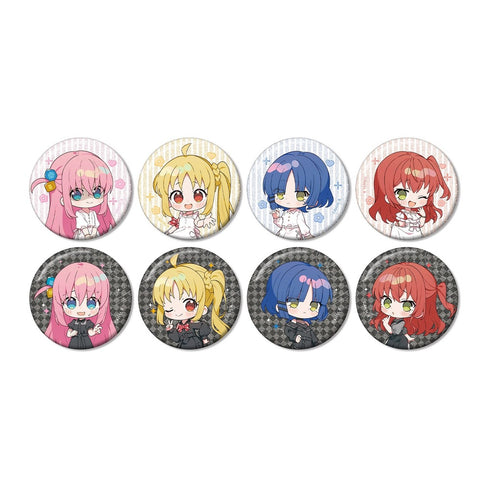 『ぼっち・ざ・ろっく!』上倉エクさんイラスト 白いワンピースver.&黒いワンピースver. トレーディンググリッター缶バッジ(単位/BOX)【202609再販】