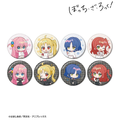 『ぼっち・ざ・ろっく!』上倉エクさんイラスト 白いワンピースver.&黒いワンピースver. トレーディンググリッター缶バッジ(単位/BOX)【202609再販】