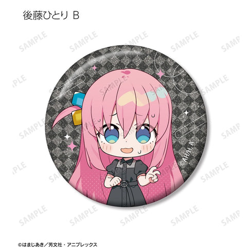 『ぼっち・ざ・ろっく!』上倉エクさんイラスト 白いワンピースver.&黒いワンピースver. トレーディンググリッター缶バッジ(単位/BOX)【202609再販】