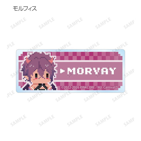 『NU: カーニバル』トレーディング ドット絵 アクリルネームプレート(単位/BOX)