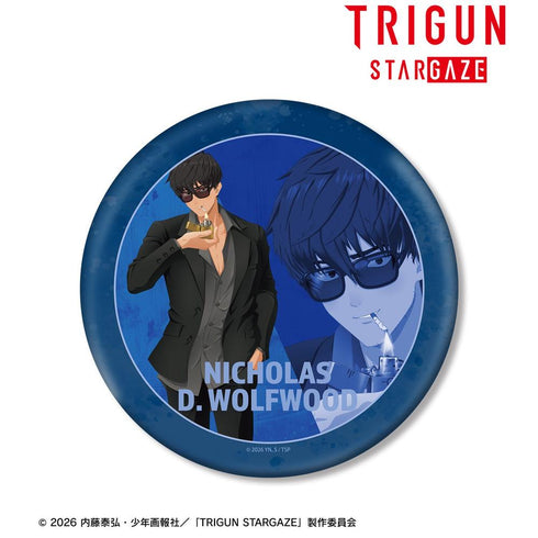 "TRIGUN STARGAZE" Nicholas D. Wolfwood Character Visual Large Pin Badge