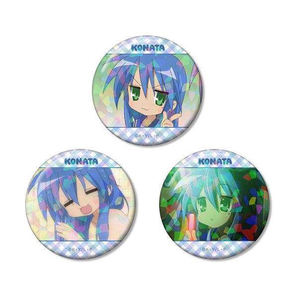 "Lucky☆Star" Konata Izumi Scene Hologram Pin Badge 3-Piece Set