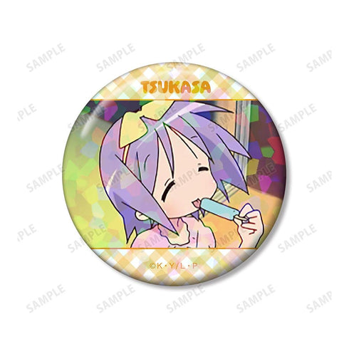 "Lucky Star" Tsukasa Hiiragi Scene Hologram Pin Badge 3-Piece Set