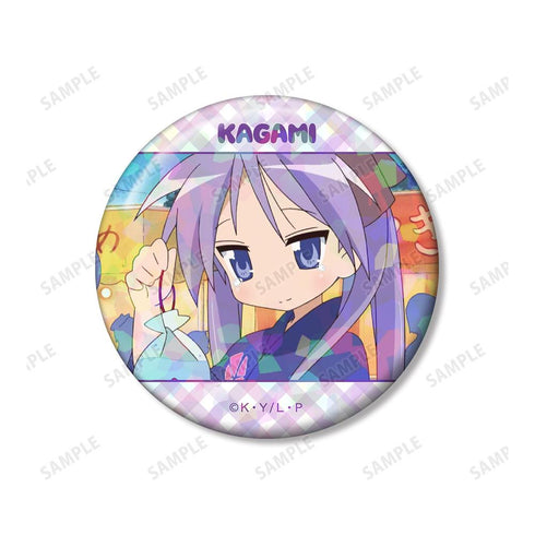 "Lucky Star" Kagami Hiiragi Scene Hologram Pin Badge 3-Piece Set